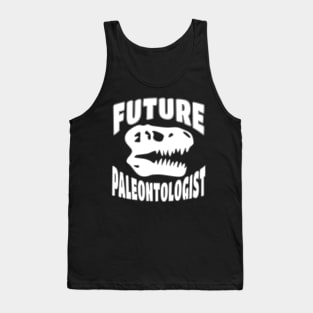 Future Paleontologist T rex Dinosaur Skull Tank Top